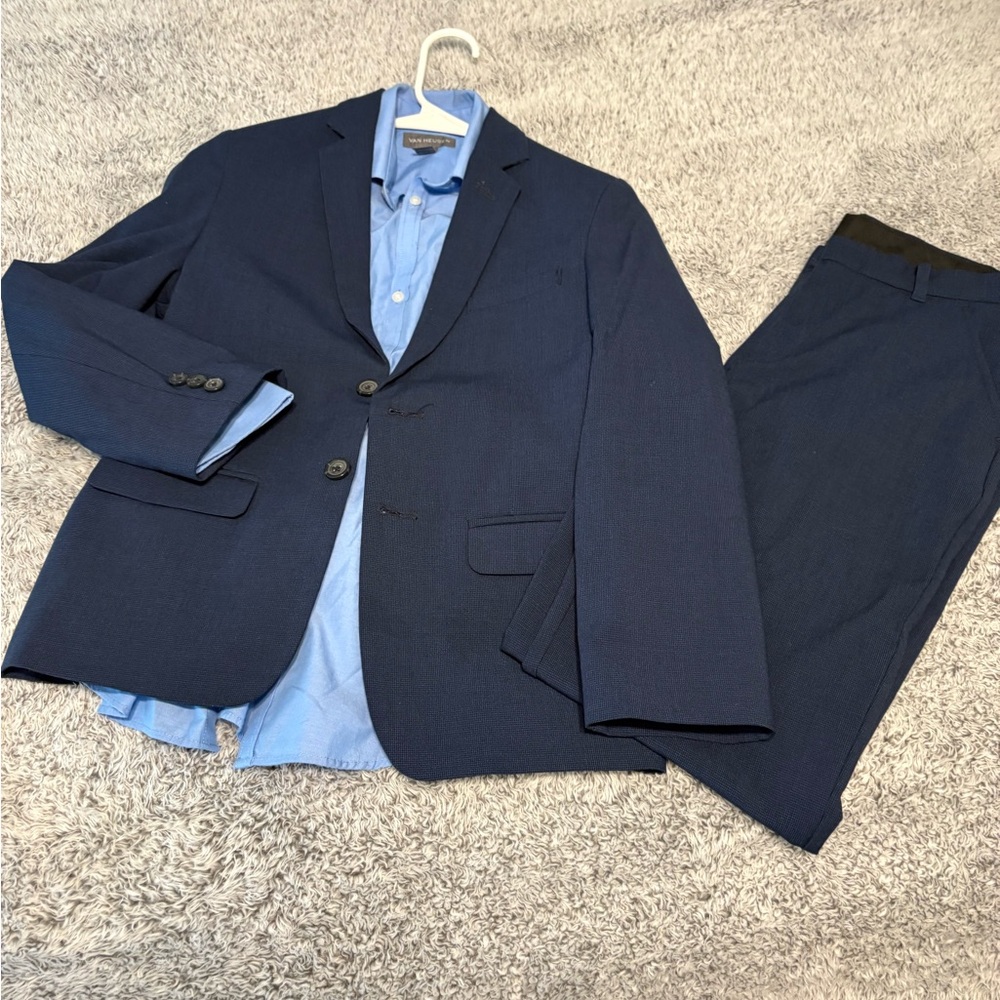 Navy Blue Van Heusen Boys Suit